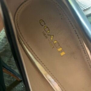 Coach black pumps high heels